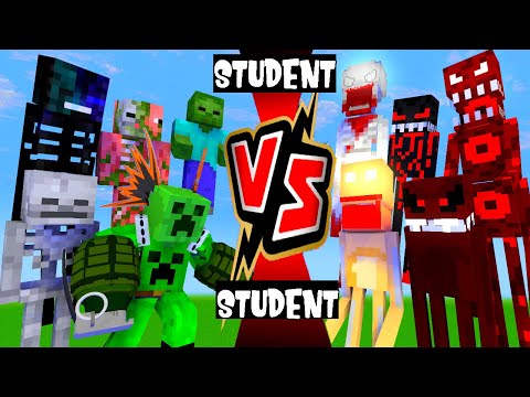 STUDENT VS STUDENT - FULL FIGHT | MONSTER SCHOOL VS ANOMALY AND SCP - MINECRAFT ANIMATION
