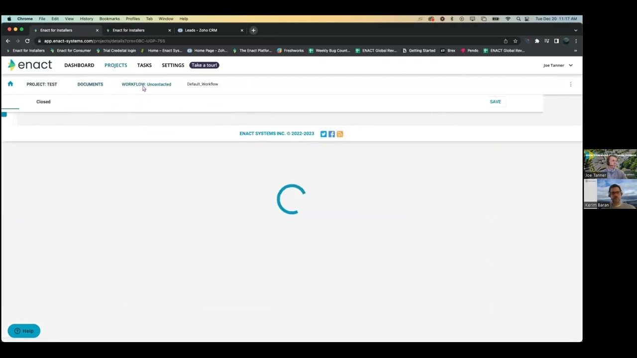 Enact’s Construction Management and Workflow features