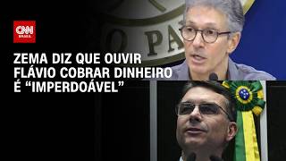 Vídeo: “Flávio, ouvir você cobrando dinheiro de Vorcaro é imperdoável”, diz Zema | CNN 360°