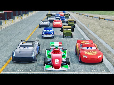 Francesco Bernoulli vs Cars Disney Movie - Drag Race 20 KM