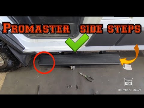2022 Dodge Promaster Side Steps installation