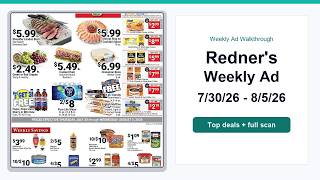 Redner's Weekly Ad (7/30/26 - 8/5/26) Top Deals