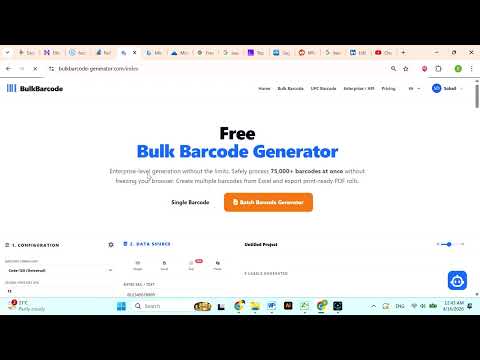 Free Bulk Barcode & QR Generator 공식 영상 미리보기