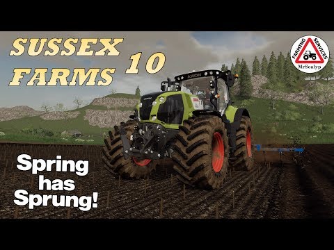 SUSSEX FARMS - SEASONS - Ep 10 (Spring has Sprung) Farming Simulator 19 PS4 Let's Play.