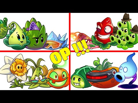 PvZ 2 4 Super Team Plants Vs Team Zombies Part 95 - Team So OP !!!