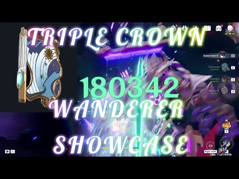 Genshin Impact - Triple Crown Wanderer Show Case with F2P Weapon