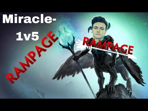 Dota 2 - Miracle - Rampage - Outworld Devourer - 1 vs 5 - ESL One Birmingham - 2019 - Team Liquid -