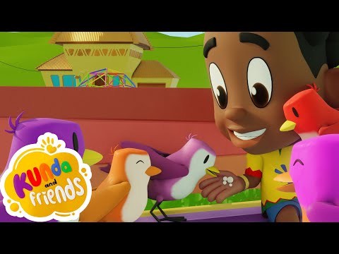 Five Little Birds | Nursery Rhymes | Kids Cartoons | Learning Videos For Kids | Kunda & Friends