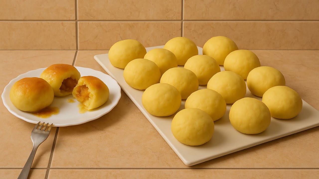 Knedle ze śliwkami – Budyniowe