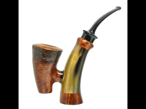 Sergey Cherepanov Standing Horn Cavalier Smoking Pipe On PIPEHUB.COM