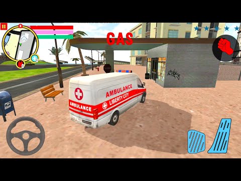 Policeman In Ambulance Van Simulator #3 - Driving Between Islands - Android Gameplay