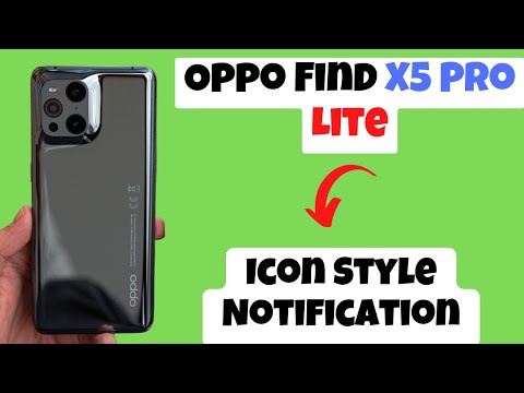 Oppo Find X5 Pro, Lite Icon Style Notification Drawer ||How to change Notification Drawer Icon Style