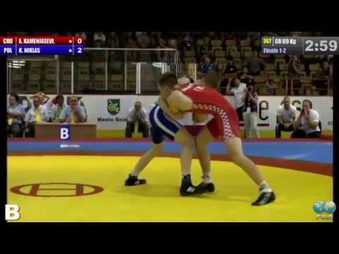 Finale 1-2 Greco-Roman 69 Kg (CRO) Antonio KAMENJASEVIC  (POL) Krysztof NIKLAS - 2014