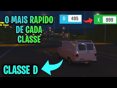 QUAL o CARRO MAIS RAPIDO de cada  CLASSE?? | Forza Horizon 4