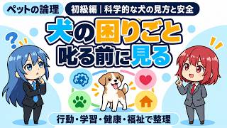 犬の吠えを叱る前に｜4つの視点で暮らしを整える｜初級編｜科学的な犬の見方と安全