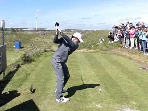 RORY MCILROY DRIVER DOWN THE LINE SCOTTISH OPEN ROYAL ABERDEEN 2014