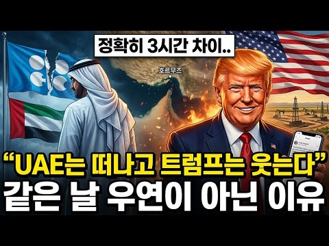 200조 버리며 OPEC 탈퇴한 UAE: 60년 형제국 사우디가 등 돌린 진짜 이유