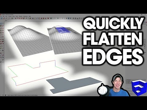 QUICKLY FLATTEN OBJECTS and Make Edges CoPlanar with FredoScale for SketchUp