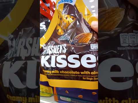 Hershey's kisses chocolate with almonds/#hersheys #kisses #chocolate #almond #fyp #shorts #short