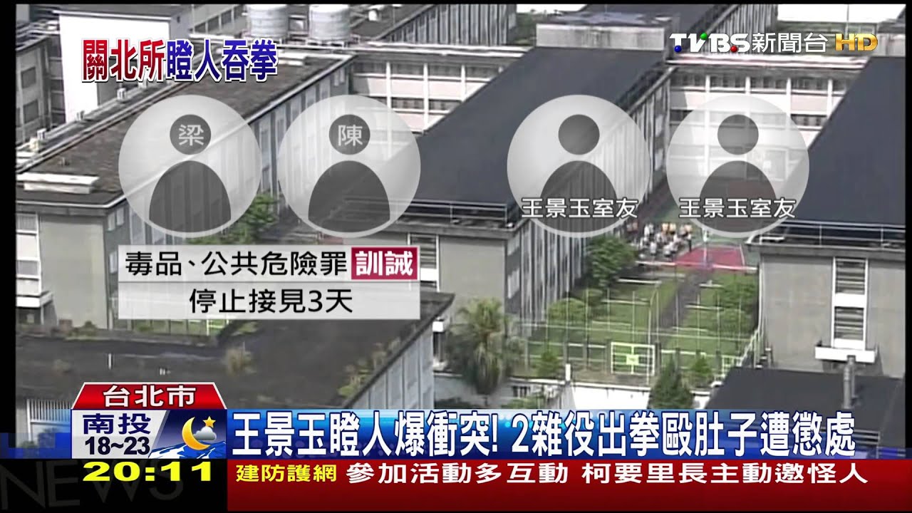 王景玉遭2收容人圍毆! 肚子手臂肩膀輕傷