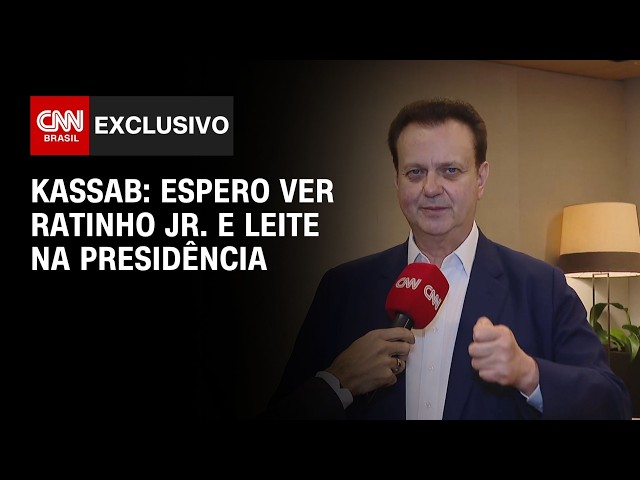 Kassab diz que espera ver Ratinho Jr. e Eduardo Leite na Presidência | CNN 360º