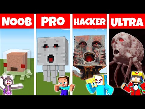 Ultimate Ghast Building Challenge: NOOB vs PRO vs HACKER!