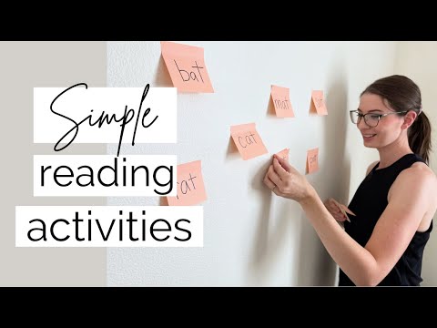 SIMPLE READING GAMES AND ACTIVITIES | Homeschool preschool | Homeschool kindergarten