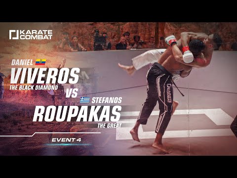FULL FIGHT:: Stefanos Roupakas VS Daniel Viveros - Karate Combat S02E04