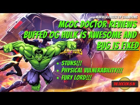 MCOC Doctor Reviews The New Buffed and Fixed Hulk He Is Pretty Awesome