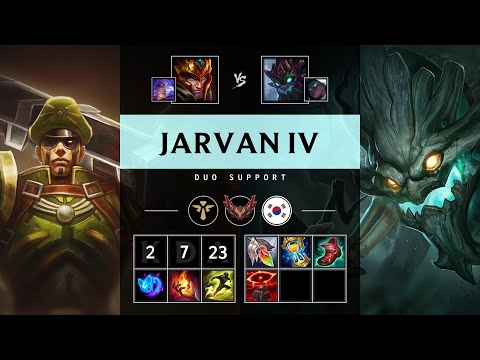 Jarvan IV Support vs Maokai - KR Grandmaster Patch 25.17