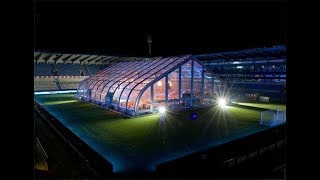 Splendid sport game indoor tent with curved roof design