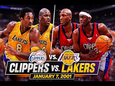 01/07/2001 Los Angeles Clippers vs. Los Angeles Lakers Kobe Bryant Full game