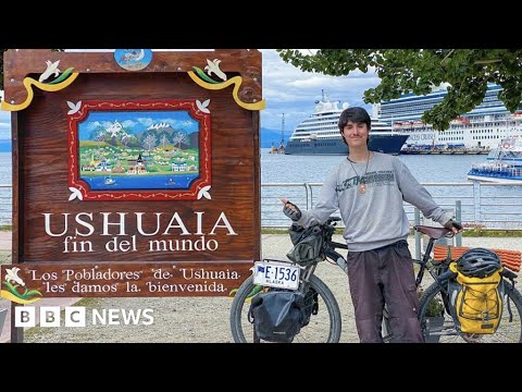 Teenager cycles from Alaska to Argentina - BBC News