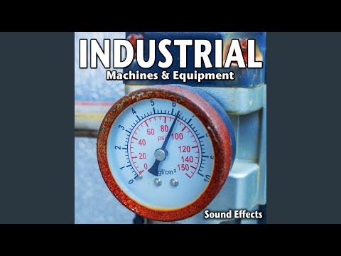 Industrial Filtration Pump Close Electrical Motor Running with Bright Buzzing (Version 1)
