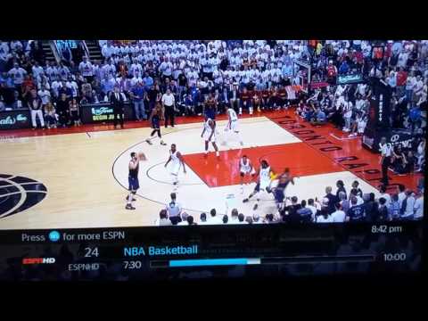 Biyombo clean block on LeBron