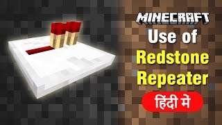 #2 Use of Redstone Repeater - Minecraft | Explained in Hindi | BlackClue Gaming