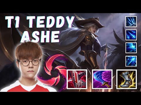 T1 Teddy Ashe ADC VS Jhin Patch 11.15