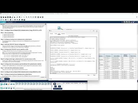 13.4.5 Configure Server Based Authentication with Tacacs+ and Radius