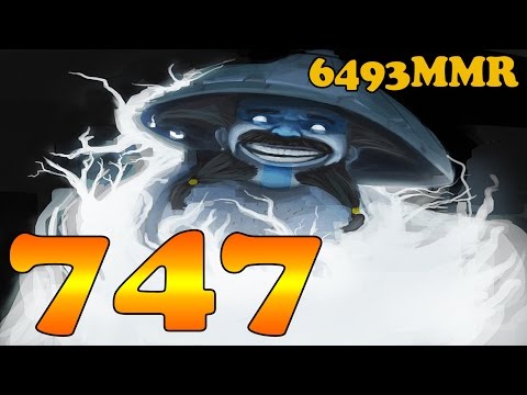Dota 2 - 747 6493 MMR - Plays Storm Spirit Vol 4# - Ranked Match Gameplay