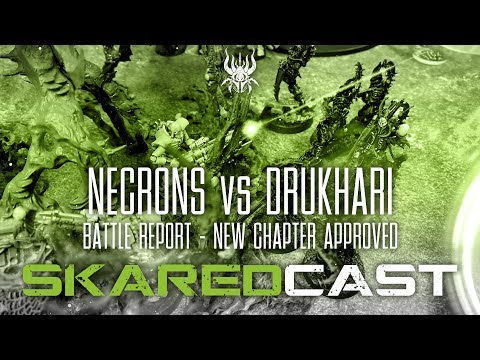 40k Battle Report *NEW Chapter Approved*  Necrons vs Drukhari 8th