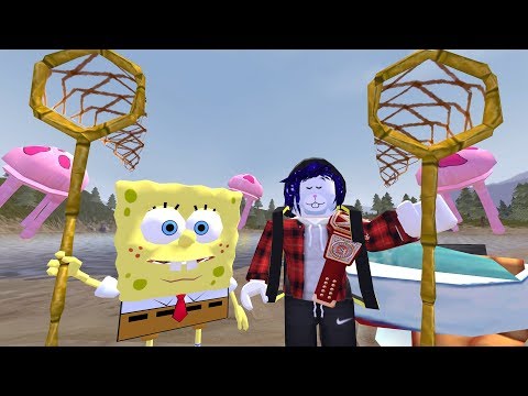 СПАНЧ БОБ НАУЧИЛ МЕНЯ ЛОВИТЬ МЕДУЗ В РОБЛОКС СИМУЛЯТОР ЛОВЛИ МЕДУЗ Roblox Jellyfishing Simulator