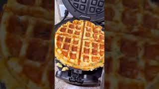 Transforming Red Lobster Cheddar Bay Biscuits into waffles! #shorts #short
