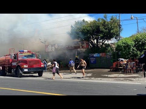 Incendio  🔥 en negocio de quesillos en Nagarote 