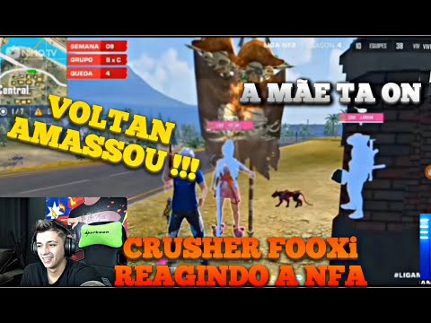 LOUD CRUSHER REAGINDO A NFA !!  VOLTAN AMASSOU !!! A MÃE TA ON !!!