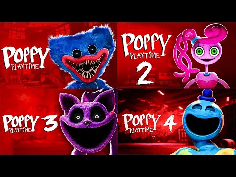 Poppy Playtime Chapter 1, 2, 3, 4 | Full Game Walkthrough | No Commentary