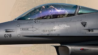 Weapons Loading Crew Keeps F-16 Fighting Falcon Fighter Jet Locked and Loaded U.S. Air Force