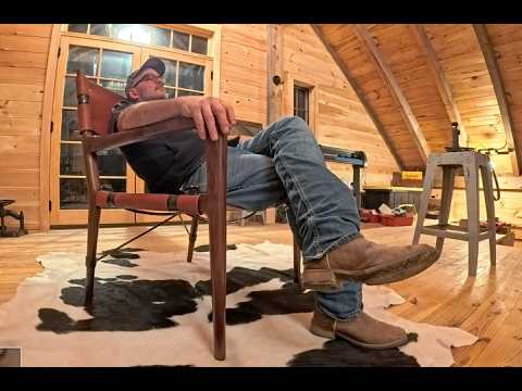 Walnut Steel & Leather