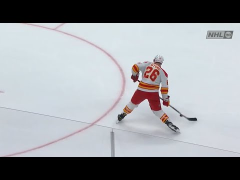 Michael Stone Slap Shot Goal vs Anaheim Ducks | April 6 2022