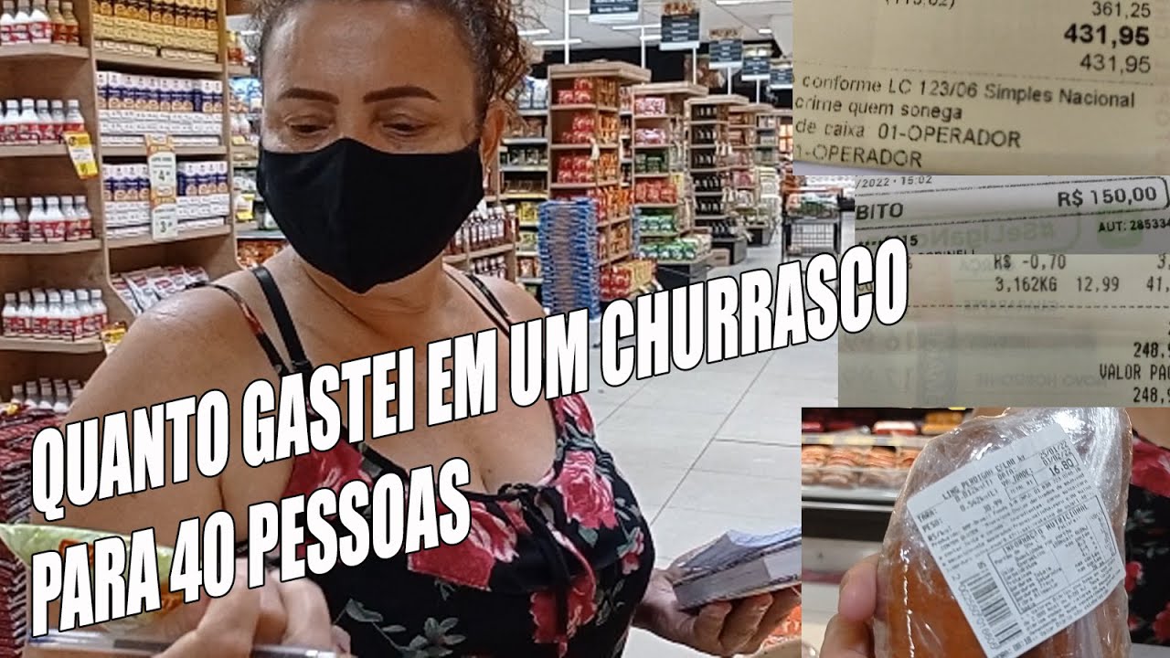 QUANTO VOCÊ VAI GASTAR EM UM CHURRASCO PARA 40 PESSOAS   RECEITAS DA ROSA