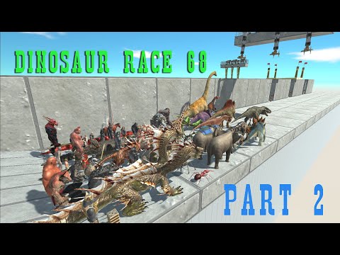 DINOSAUR RACE 68 PART 2 | all unit - Animal Revolt Battle Simulator